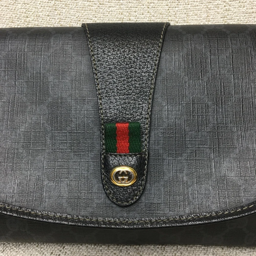 Authentic Gucci bag black monogram coated canvas - Picture 7 of 16